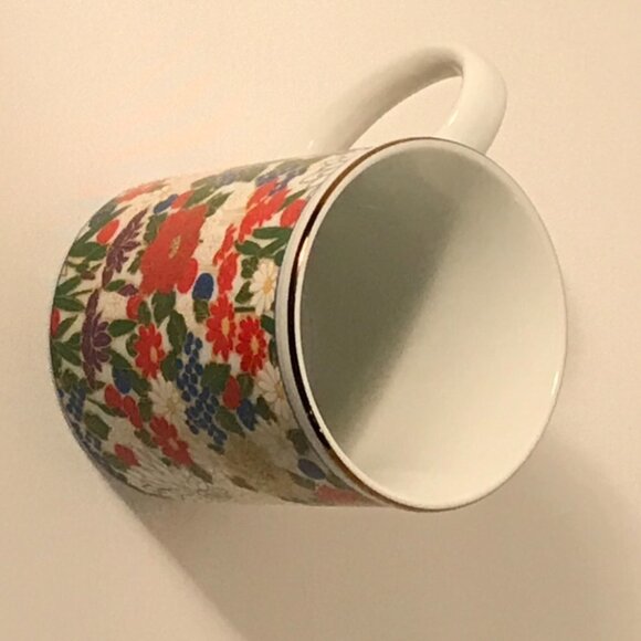 Floral mug made  in Japan - Picture 4 of 4